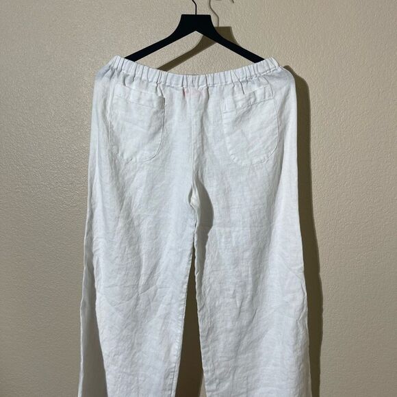 The TBG way...Truth. Beauty. Goodness. White Linen Pants - Picture 2 of 3